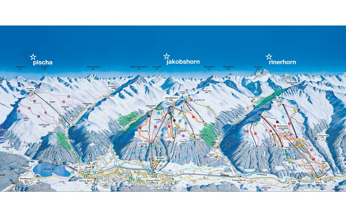 davos-jakobshorn ski map