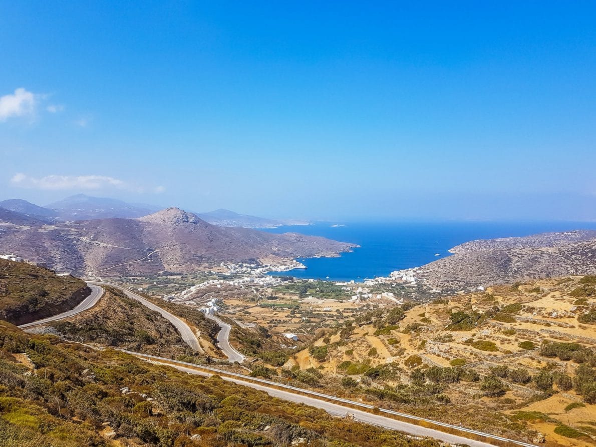 views katapola amorgos greece