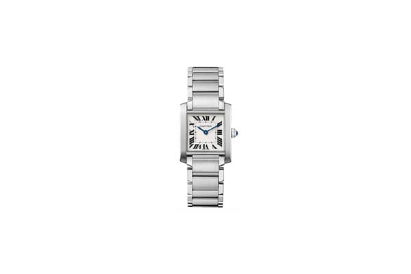 cartier W51002Q3 Tank Française stainless steel watch @lemonytravels
