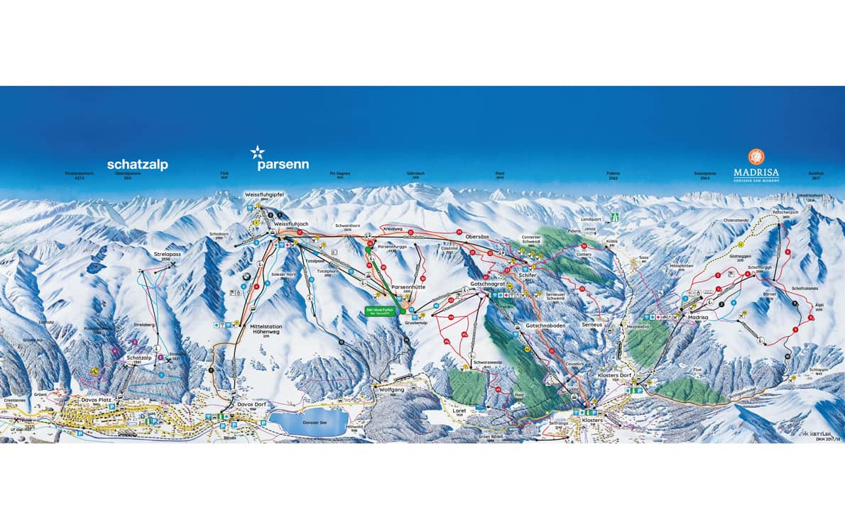 davos-klosters-parsenn ski map