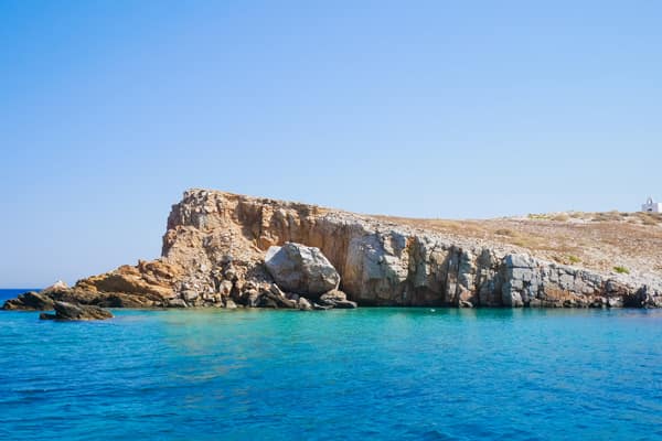 rocks blue water koufonisi koufonissia greece