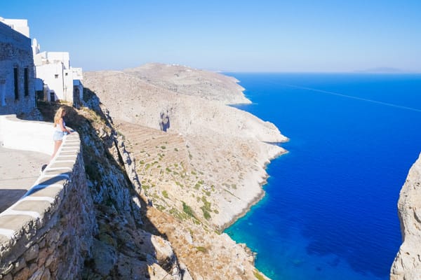 view over folegandros greece