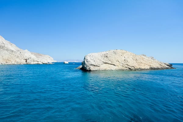 rock and ocean folegandros greece