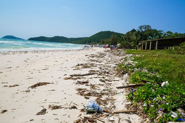 garbage pollution plastic phu quoc vietnam sao beach