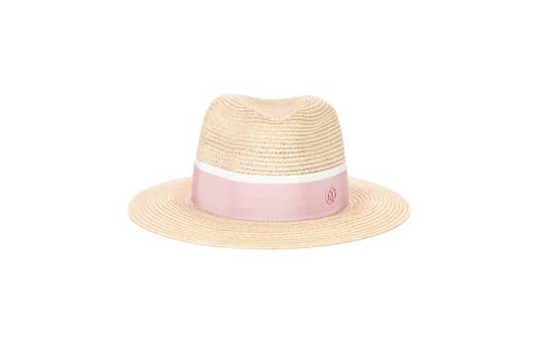 Maison Michel Henrietta grosgrain-trimmed straw hat @lemonytravels